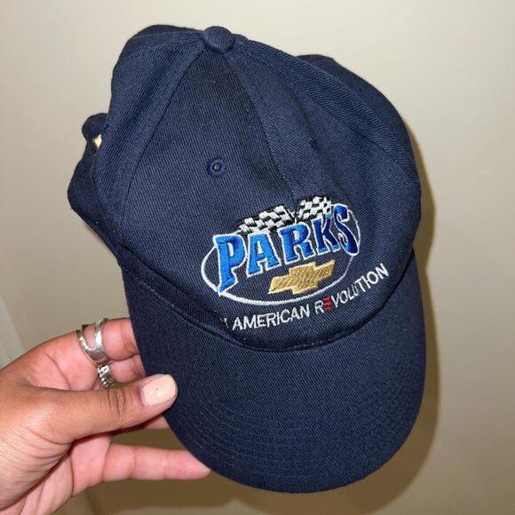 Parks & Race American Revolution Chevrolet Cap Racing Flag Vintage Baseball Car - Picture 3 of 3